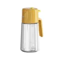 Kitchen oil sprayer bottle dual-use glass oil dispenser for cooking, roasting and baking 500ml - Yellow 500ml