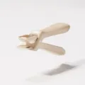 Pinza anti-quemaduras para cuenco plato cocina antideslizante soporte de placa caliente vaporera - Clip de Tazón / Blanco