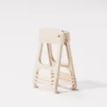 Pinza plegable antiquemaduras para cuencos, utensilio de cocina para platos, color beige. - Pinza para Platos / Blanco