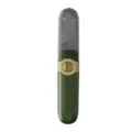 Pelador de frutas y cuchillo multifuncional 2 en 1 portátil con tapa transparente, verde. - 2 en 1 / Verde