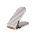 Organizador de zapatos de doble capa ajustable ahorra espacio para hogar gris - Gris Premium