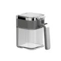 Tarro de condimentos sellado de vidrio transparente con tapa y asa, caja de almacenamiento de cocina - Gris
