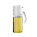 Botella pulverizador de aceite de vidrio 550ml, dispensador doble uso cocina blanco. - Blanco 550ML