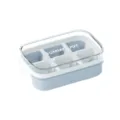 Mini bandeja de hielo de silicio con tapa cocina hogar molde de cubitos azul - Azul Hielo