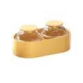 Molde de Hielo de Silicona Redondo, Bandeja Amarilla de Esfera Doble para Whisky y Cocina - Hielo planeta amarillo