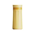 Taza de hielo de silicona amarilla botella de agua comprimible portatil para viajes - Vaso de silicona amarillo para hacer hielo
