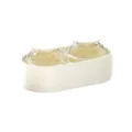 Molde de bolas de hielo de silicona doble herramienta de cocina bandeja de cubitos de hielo - Hielo planeta blanco
