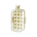 Botella fabricante de cubitos de hielo portátil, cubitera transparente y caja de almacenamiento. - 800ml / Blanco