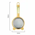Colador fino de leche de soja amarillo grande con mango de pato lindo para cocina. - L / Amarillo Limón