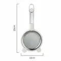 Colador de malla fina blanco, cuchara filtrante de leche de soja práctica - L / Blanco Roto