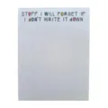 Minimalist memo pad with English text quote design, white paper sticky note for daily planner. - ST Style