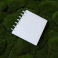 White discbound photocard binder blank notebook for K-pop idol collection and daily journaling - 3-Inch 4-Pocket (20 Sheets) / White