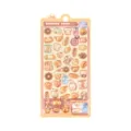 3D puffy sticker sheet cute bear food design crystal epoxy DIY children crafting decoration - BBW-06