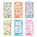 3D acrylic crystal rhinestone stickers, colorful DIY handmade decorative sticker packs for kids. - BBW 6 Styles Mixed