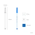 Monami SignPen 351 blue ink 0.7mm fine tip technical specification product detail view - 0.7mm / Klein Blue