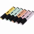 ZEYAR aesthetic pastel highlighters set of 6 assorted colors for journal note taking - Eye-Protection 6-Color Set