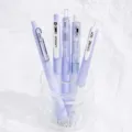 Aesthetic purple retractable gel ink pens 5-pack 0.5mm fine point smooth writing school stationery. - 5 Pieces/Set / Blueberry Bubble