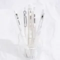 Set of 5 aesthetic gel pens 0.5mm retractable black ink pens cute stationery for school - 5 Pieces/Set / Milk Smoothie