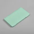 Light green portable square plastic storage box for face masks, waterproof and dustproof organizer. - 18*10.5cm / Green