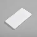 Portable white plastic storage box for mask, compact moisture-proof rectangular case. - White