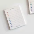 Bloc de notas lindo estilo coreano nube colorida to do list para estudiantes diario - 50 Hojas