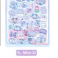 Kawaii 3D crystal puffy stickers cute DIY decorative cartoon decal for phone case craft journal - Fun Embossed Stickers 02