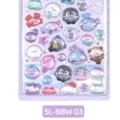 Cute 3D relief crystal sticker sheet, dreamy ocean animal DIY phone case scrapbooking decor - Fun Embossed Stickers 03