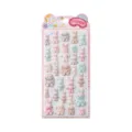 Cute 3D flocked bunny stickers cartoon animal relief decals for phone case journaling - Little Rabbit