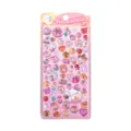 Cute 3D puffy resin stickers set with pink backing card, perfect for DIY phone cases and journals. - Embossed Sticker SL-BKE-07