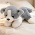 Cute plush puppy toy, soft stuffed animal doll for kids sleeping and comforting companionship. - 33cm / Grey Border Collie