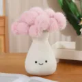 Simpatico vaso di fiori in peluche giocattolo, bambola di ortensia rosa per decoro casa. - Ortensia Rosa
