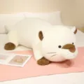 Giant cute plush otter pillow, soft stuffed animal toy for girls, adorable hugging doll. - White Otter / 70cm