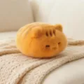 Cute round cat plush toy soft stuffed animal pillow for kids office stress relief gift. - Orange Cat