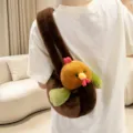 Cute plush cartoon chicken shoulder bag for girls, soft stuffed animal crossbody purse. - Gugu Chicken 2 / 35cm