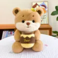 Schattige bijenbeer met honingpot pluche speelgoed pop teddypop voor verjaardag en Valentijnsdag. - Bijenbeer / 30cm