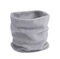 Solid color winter fleece neck warmer, thick double layer windproof outdoor sports snood. - Light Gray