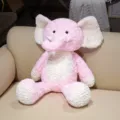 Süßes rosa Plüsch Elefant Spielzeug weiches Kuscheltier Kissen für Kinder Geburtstag. - 45cm / Rosa Elefant