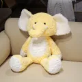 Süßes gelb-weißes Plüsch-Elefanten-Spielzeug,weiches Kuscheltier-Kissen für Kinder u. Babys. - 45cm / Gelber Elefant