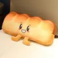 Cute toast bread long plush pillow cute cartoon expression stuffed toy for bed decor - Cute Expression - Hot Dog