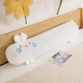 Soft long plush animal body pillow, cute sleeping hug pillow for kids and adults, white. - White Rabbit / 60CM
