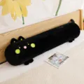 Cute black cat long plush pillow soft animal body pillow for sleeping and kids room decor - Black Cat / 60CM