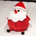 Süßes rundes Weihnachtsmann Plüschtier Kissen, weiche Plüsch Weihnachtsdeko als Geschenk. - Weihnachtsmann / 40CM