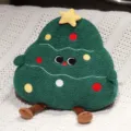 Süsses Weihnachtsbaum Plüschkissen weiches Stofftier mit Stern für festliche Deko 1Stk - Weihnachtsbaum / 40CM
