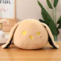 Cute star rabbit plush pillow variant, soft fluffy bunny cushion in light brown color. - Tan / 40CM