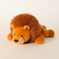 Peluche de León Suave, Muñeca de Peluche de Animal León de Simulación Marrón para Niños y Decor - León de pelo largo perfumado / 18cm