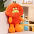 Cute funny orange fruit plush toy long hair cute vegetable stuffed doll children soothing gift - 35cm / Orange Persimmon