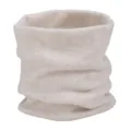 Effen gebreide nekwarmer, dikke dubbellaagse wintersjaal col voor koude winterdagen. - Beige