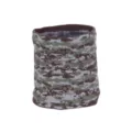 Warme dikke gevoerde camouflage nekwarmer thermische outdoor winddichte gebreide colloop - Legergroen
