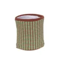 Dikke gevoerde gebreide houndstooth nekwarmer sjaal voor warme winterdagen en comfort - Groen