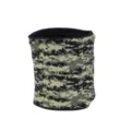 Winter Thermal Fleece-Lined Camouflage Neck Gaiter Windproof Scarf for Men Outdoor Sports - Yellow-Green